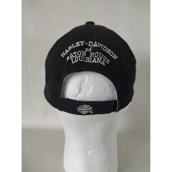 Harley-Davidson 1903 Louisiana USA Adjustable Hat Black/Orange OSFA Cotton - Picture 3 of 7